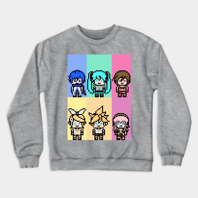 Vocaloid Pixel Art Crewneck Sweatshirt by Tatsu_chan